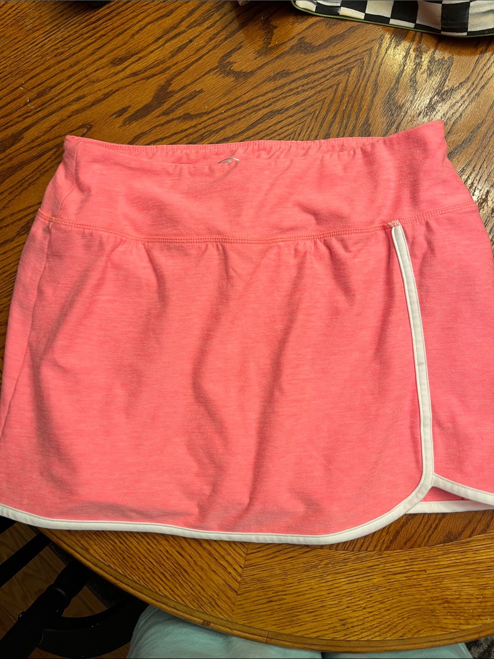 Athletic Works Coral Pink Skort with White Trim